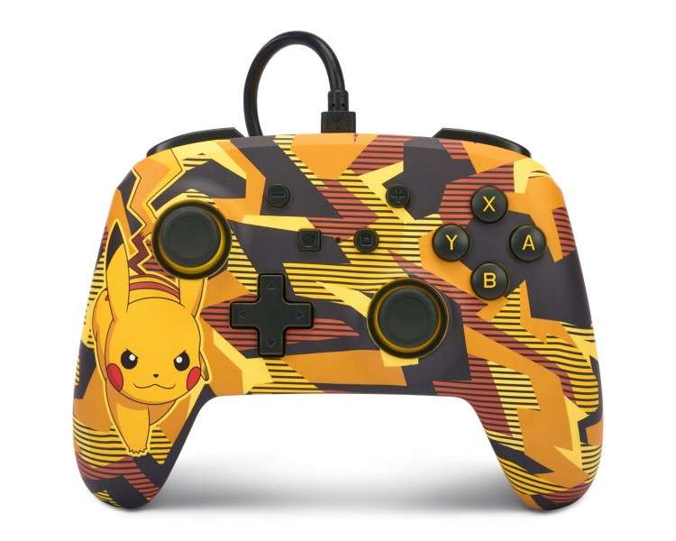 PowerA Enhanced Wired Controller - Nintendo Switch - Camo Storm Pikachu