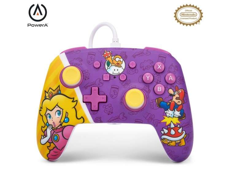 PowerA Enhanced Wired Controller - Nintendo Switch - Princess Peach Battle