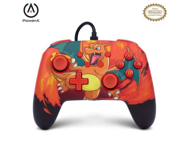 PowerA Enhanced Wired Controller - Nintendo Switch - Charizard Vortex