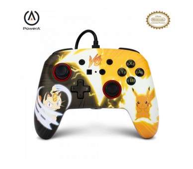 PowerA Enhanced Wired Controller - Nintendo Switch - Pikachu vs. Meowth