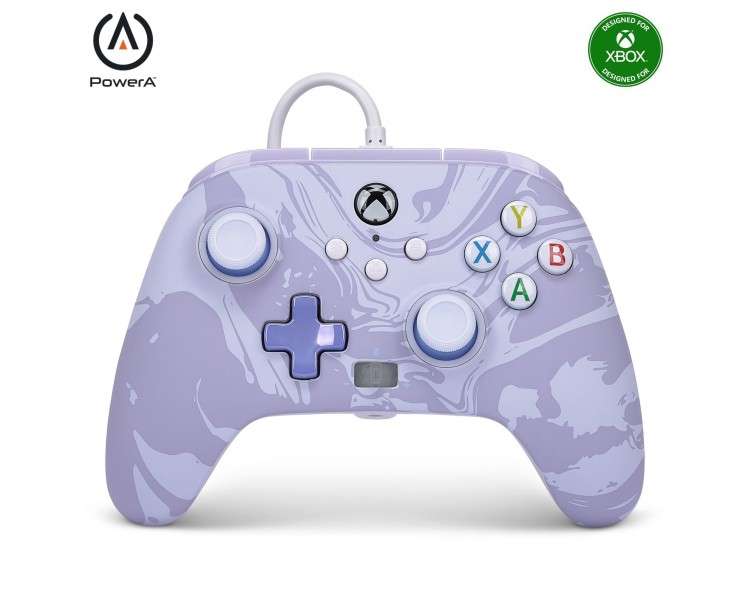 PowerA Enhanced Wired Controller - Xbox Series X/S - Lavender Swirl