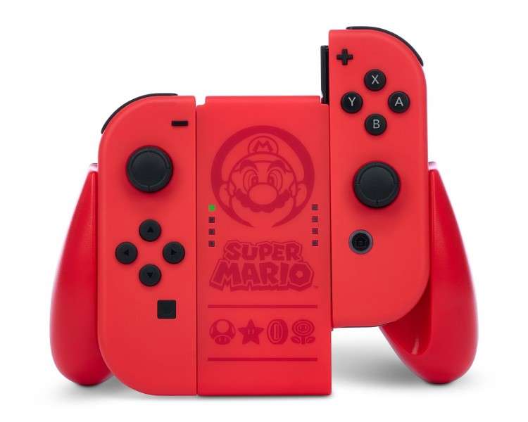 PowerA JOY-CON Comfort Grip - Super Mario Red