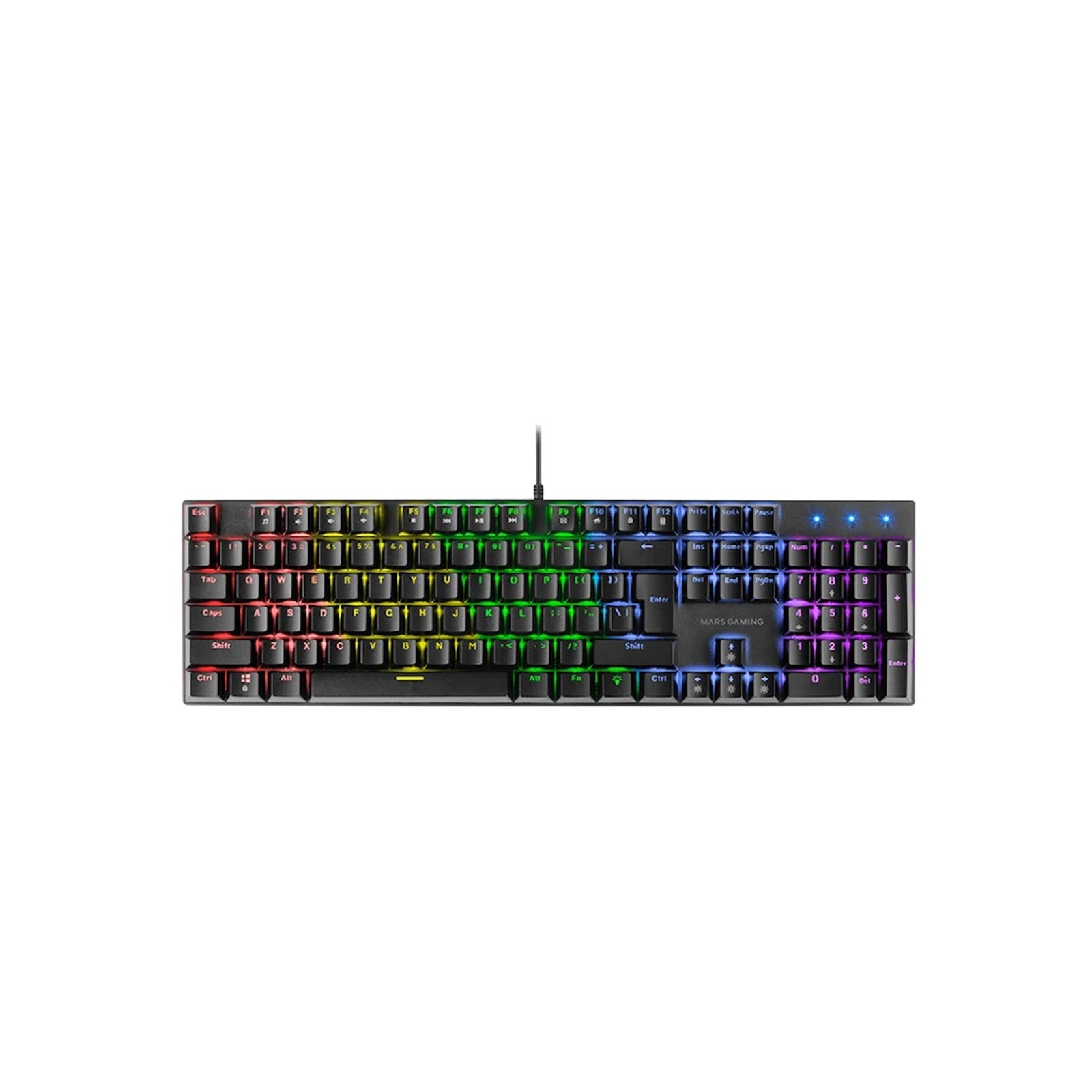 Teclado mars gaming mk422res usb frgb