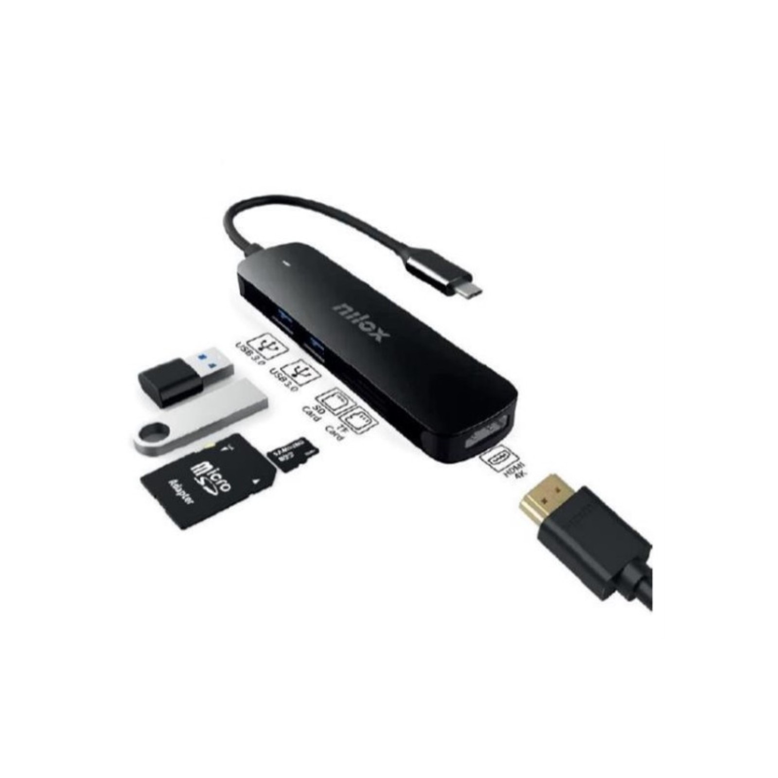 Dock nilox 1 x usb tipo