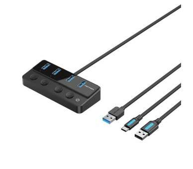 pul libEspecificaciones b li liConexiones 4 puertos USB 30 li liIncluye cable USB 20 a Tipo C para carga li liColor Negro li li