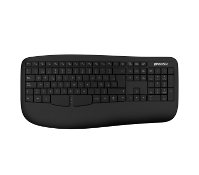 Phoenix k201 teclado ergonomico inalambrico 24ghz