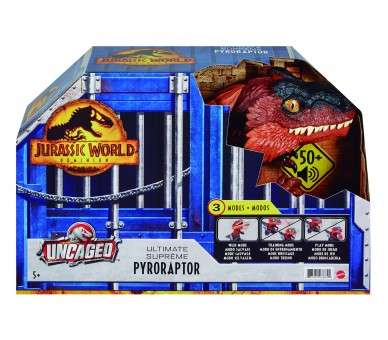 Figura mattel jurassic world dinosaurio desenjaulado