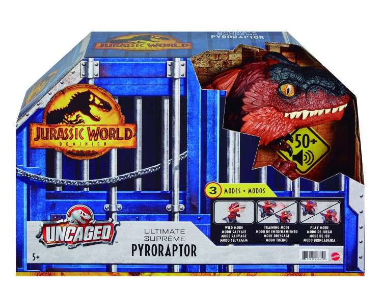 Figura mattel jurassic world dinosaurio desenjaulado