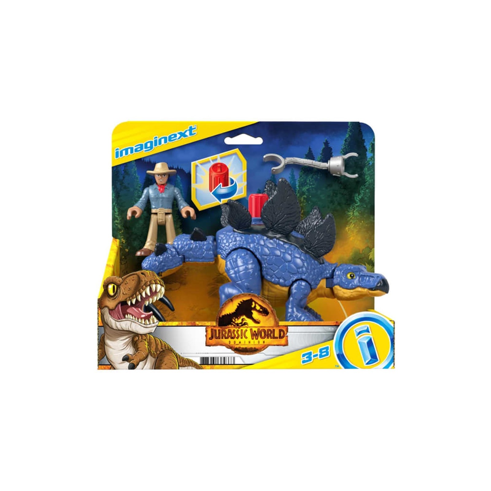 Figura mattel jurassic world stegosaurus