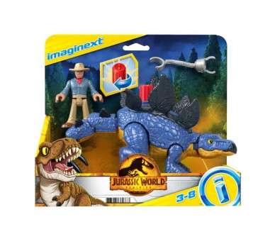 Figura mattel jurassic world stegosaurus