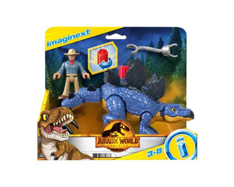 Figura mattel jurassic world stegosaurus