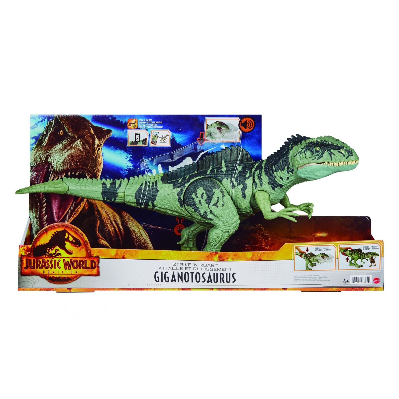 Figura mattel jurassic world dominion giganotosaurus