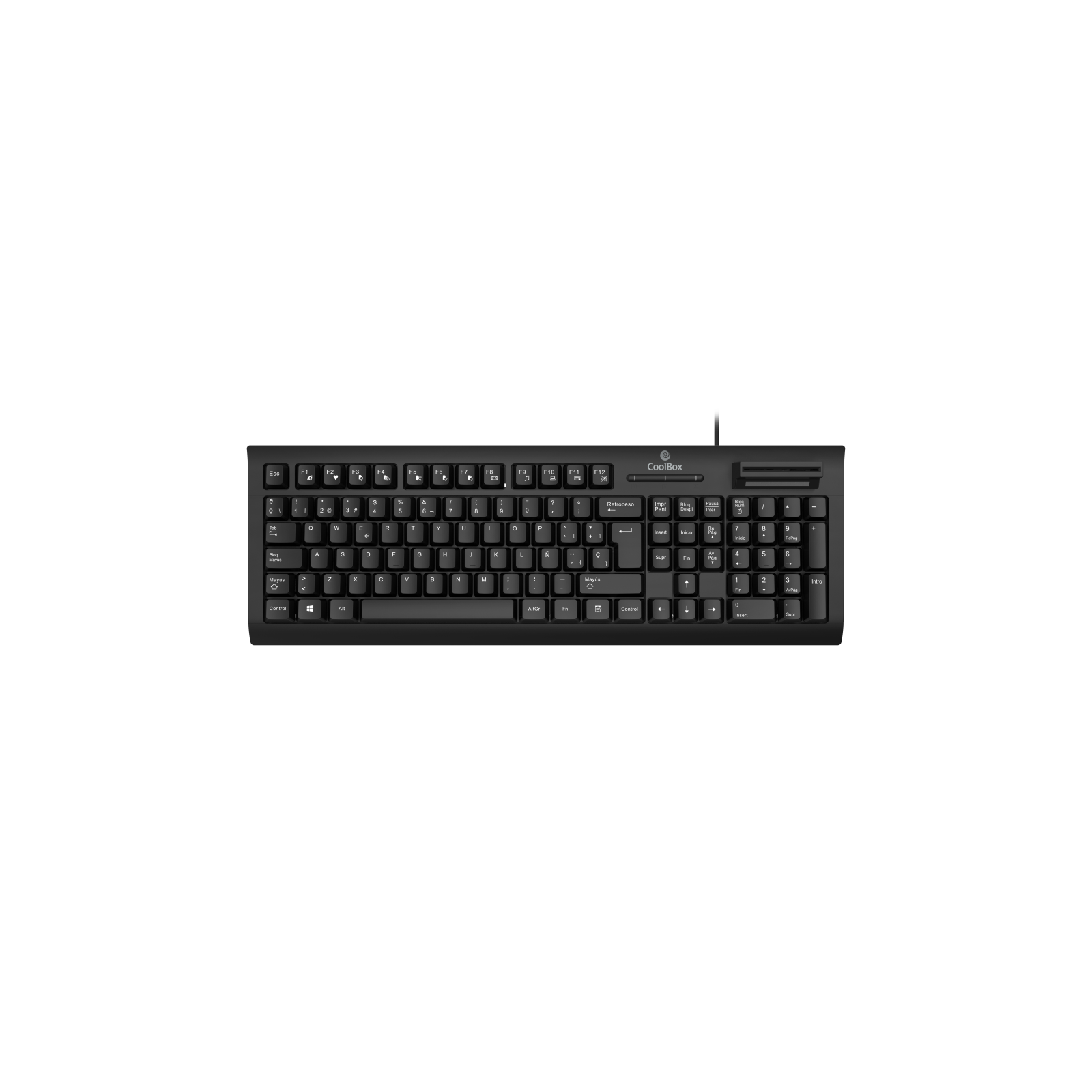 Teclado coolbox con lector dniie 40