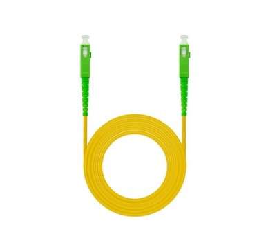 Nanocable cable fibra sc apc lszh amarillo