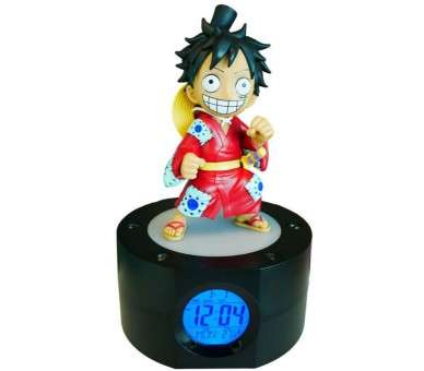 Lampara reloj despertador one piece luffy