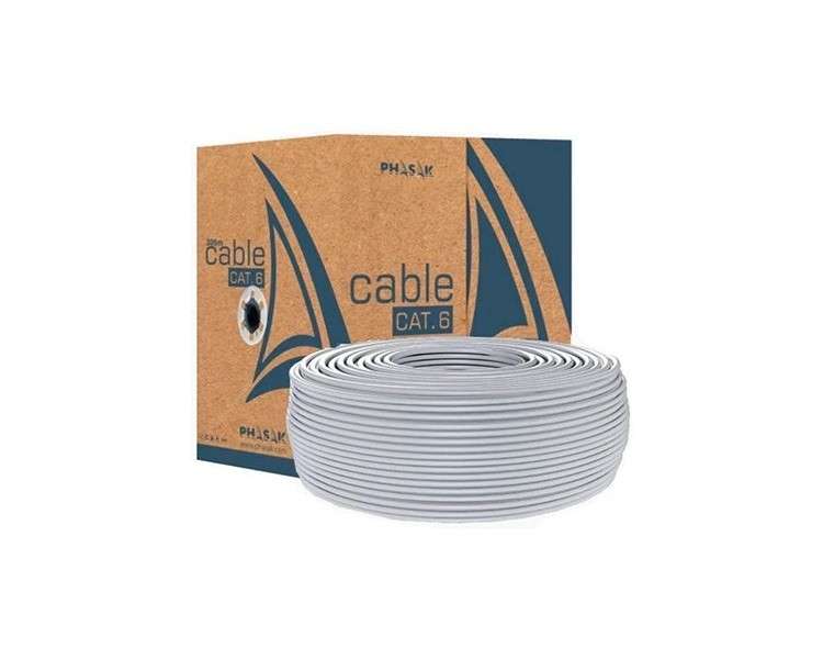 Bobina cable gris phasak utp awg23