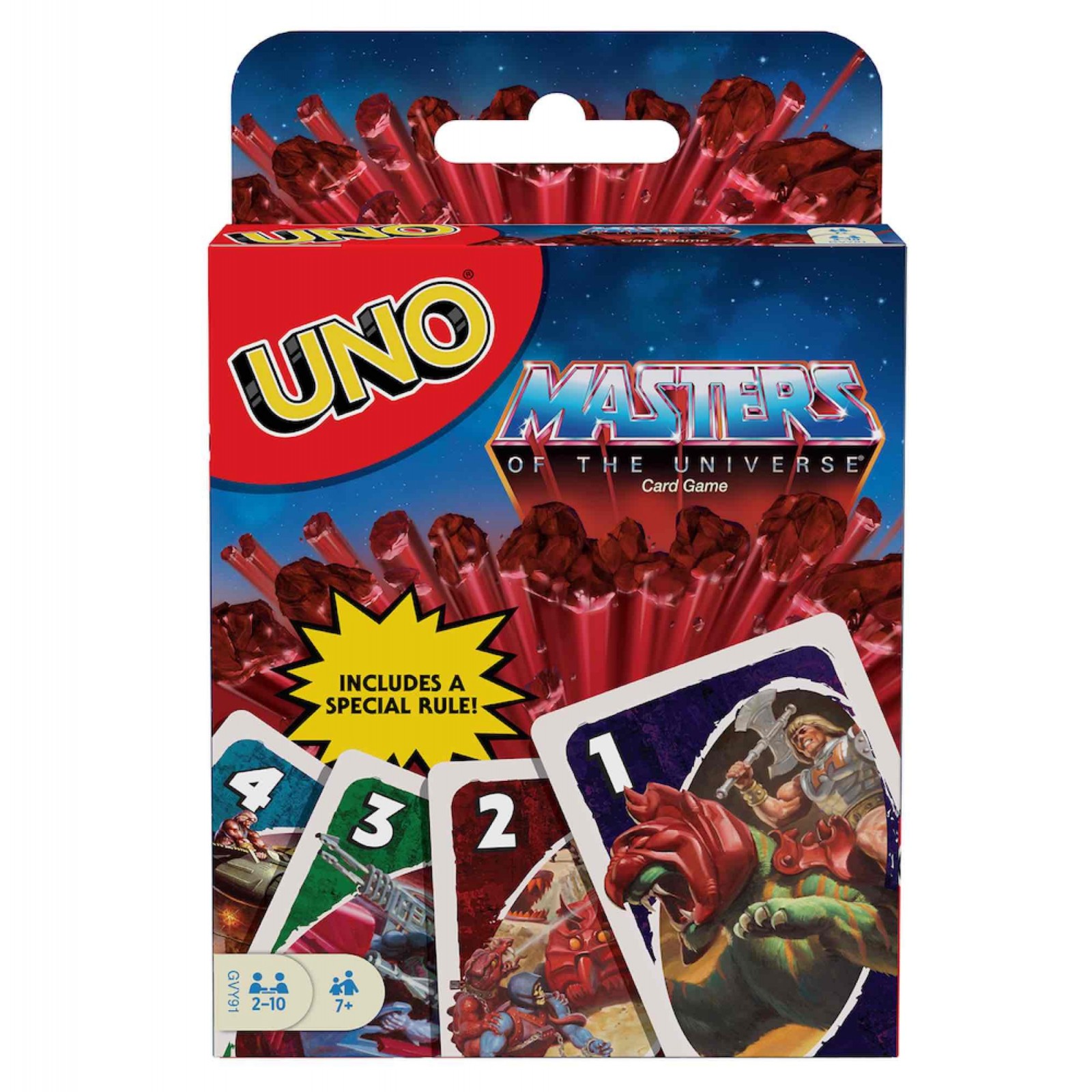 Juego cartas uno mattel masters of