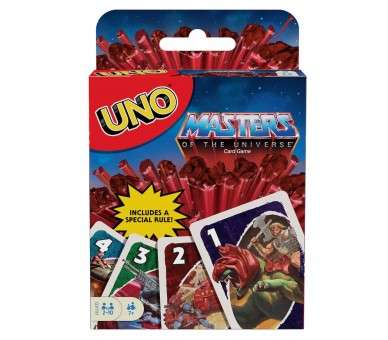 Juego cartas uno mattel masters of