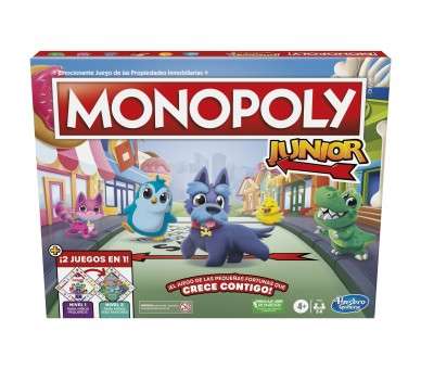 Juego mesa hasbro monopoly junior espanol