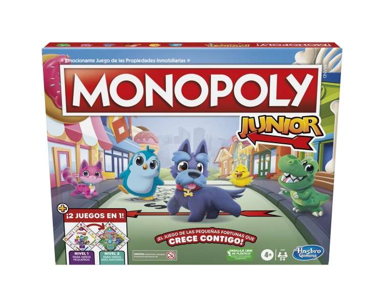 Juego mesa hasbro monopoly junior espanol