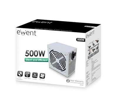 EWENT FUENTE ATX 500W V 23 PROLINE 3X SATA PPFC