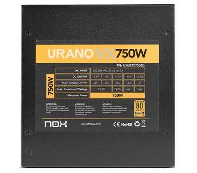 NOX Fuente Alimentacion Urano VX 750W 80 BRONZE