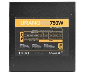 NOX Fuente Alimentacion Urano VX 750W 80 BRONZE