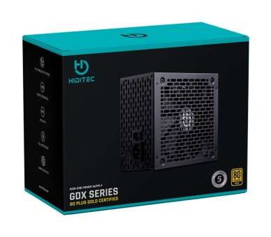 Hiditec Fuente Gaming GDX1050 80PLUS Gold Certi