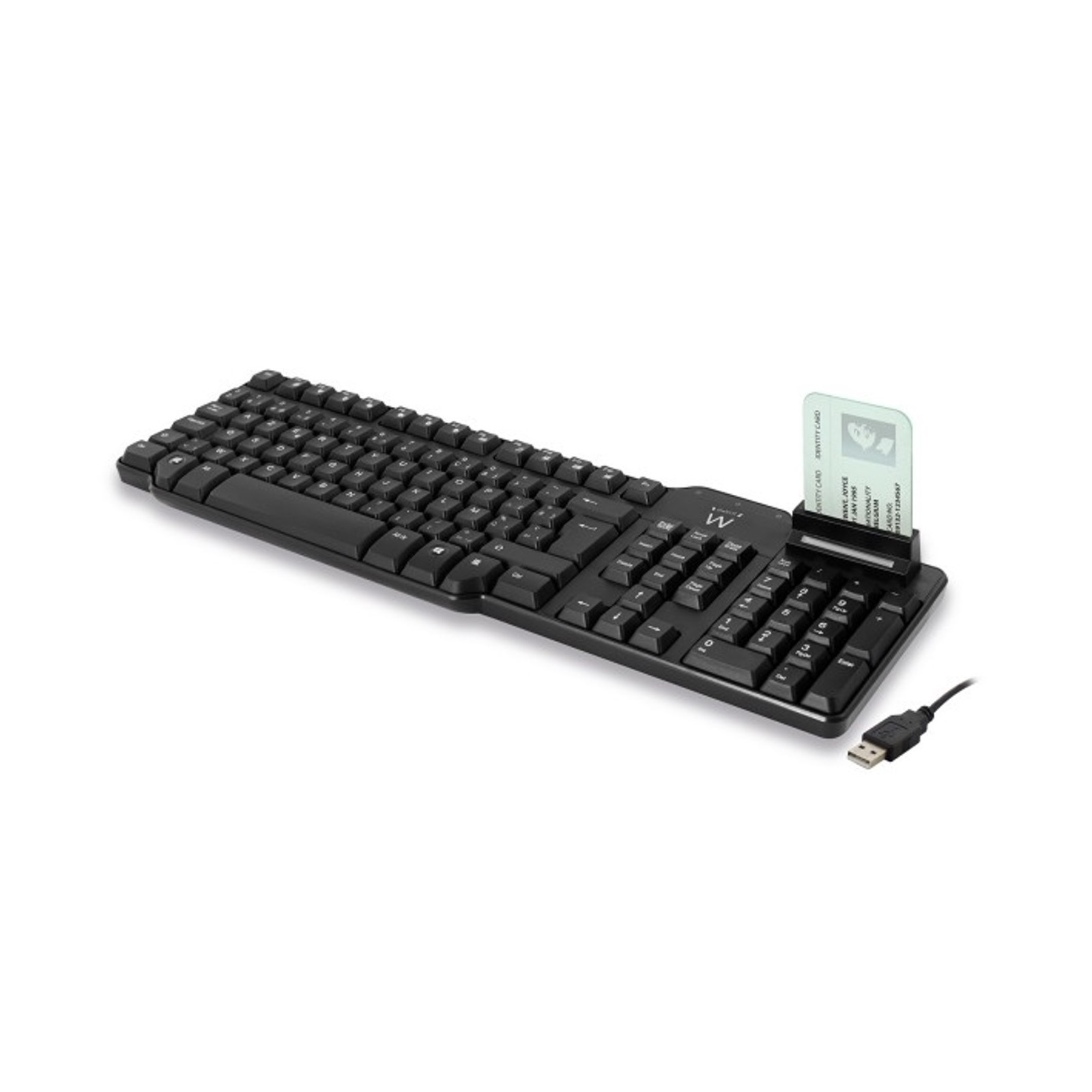 Teclado usb ewent ew3252 lector dni