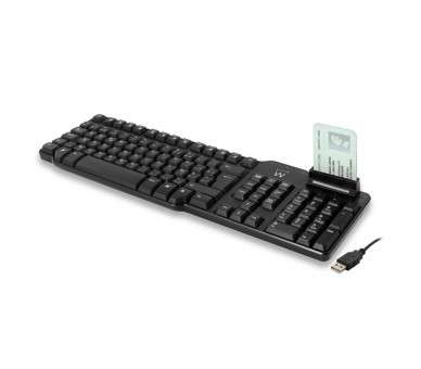 Teclado usb ewent ew3252 lector dni