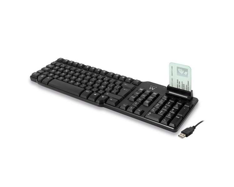 Teclado usb ewent ew3252 lector dni