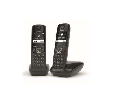 Telefono inalambrico gigaset as690 duo negro