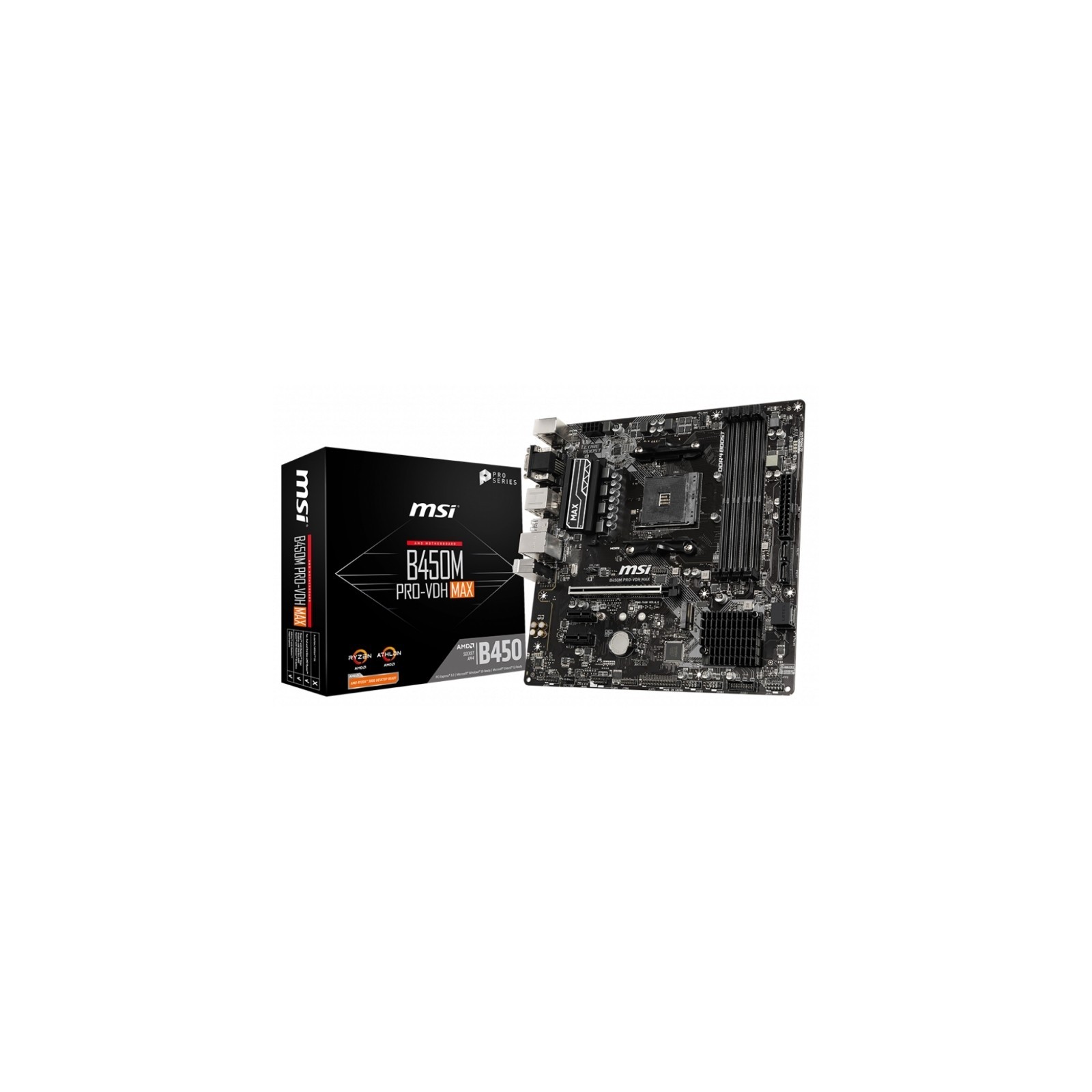 MSI Placa Base B450M PRO VDH MAX AM4