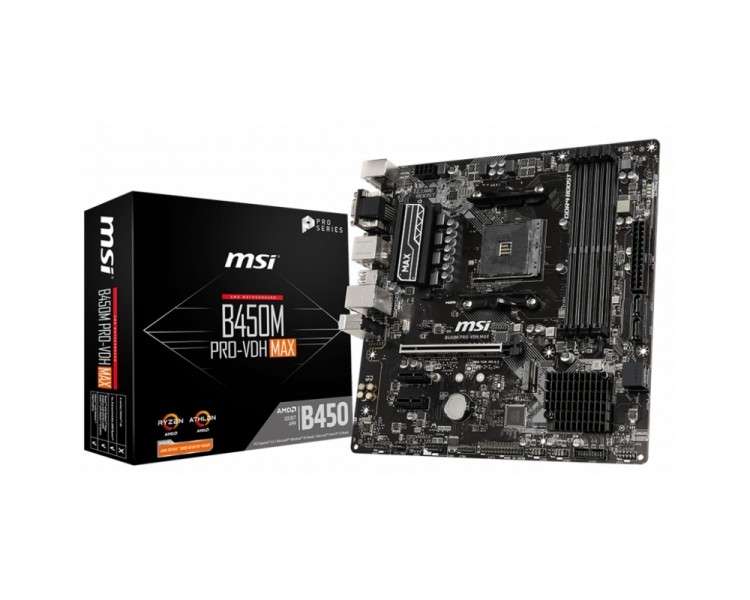 MSI Placa Base B450M PRO VDH MAX AM4