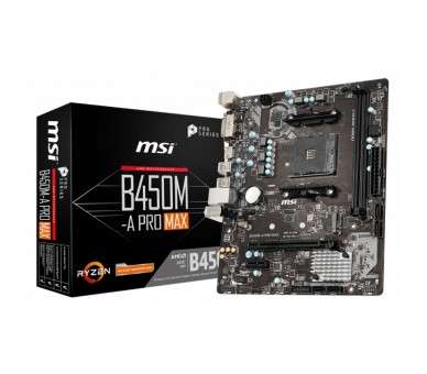 MSI Placa Base B450M A PRO MAX mATX AM4