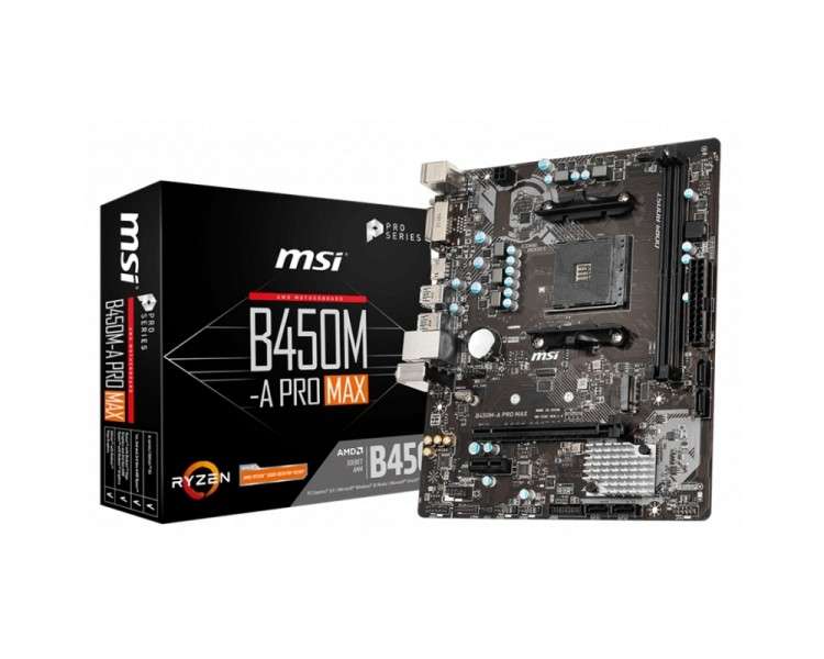 MSI Placa Base B450M A PRO MAX mATX AM4