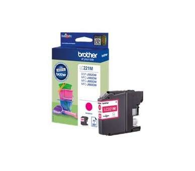 Cartucho tinta brother lc221m magenta 260