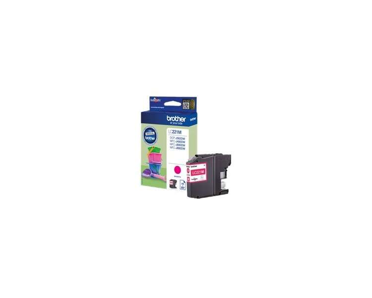 Cartucho tinta brother lc221m magenta 260