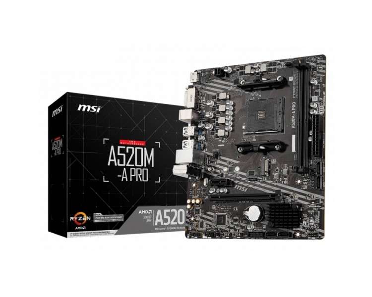 MSI Placa Base A520M A PRO mATX AM4