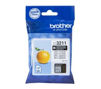 Cartucho tinta brother lc3211bk negro 200