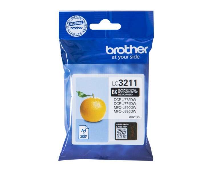 Cartucho tinta brother lc3211bk negro 200