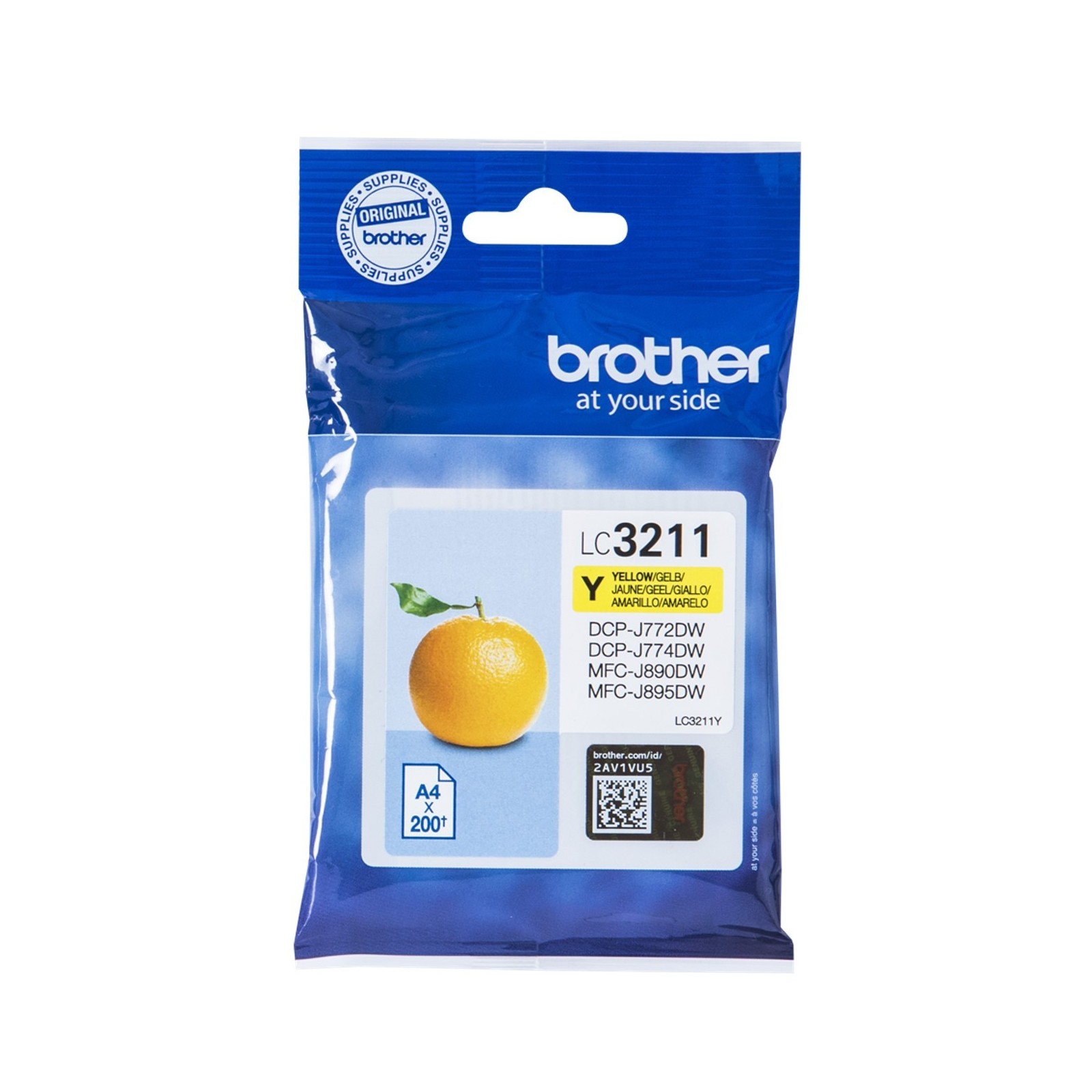 Cartucho tinta brother lc3211y amarillo 200