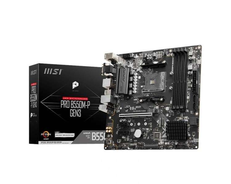 MSI Placa Base PRO B550M P GEN3 mATX AM4