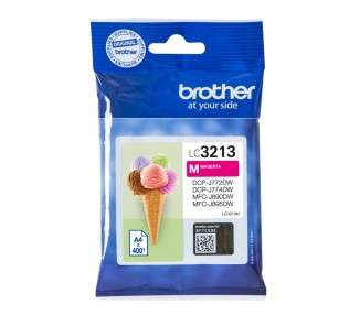 Cartucho tinta brother lc3213m magena 400