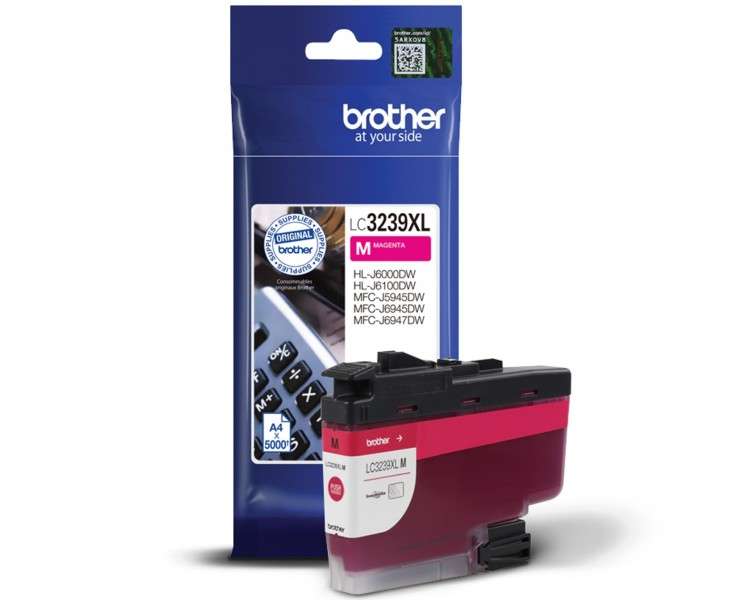 Cartucho tinta brother lc3239xlm magenta 5000