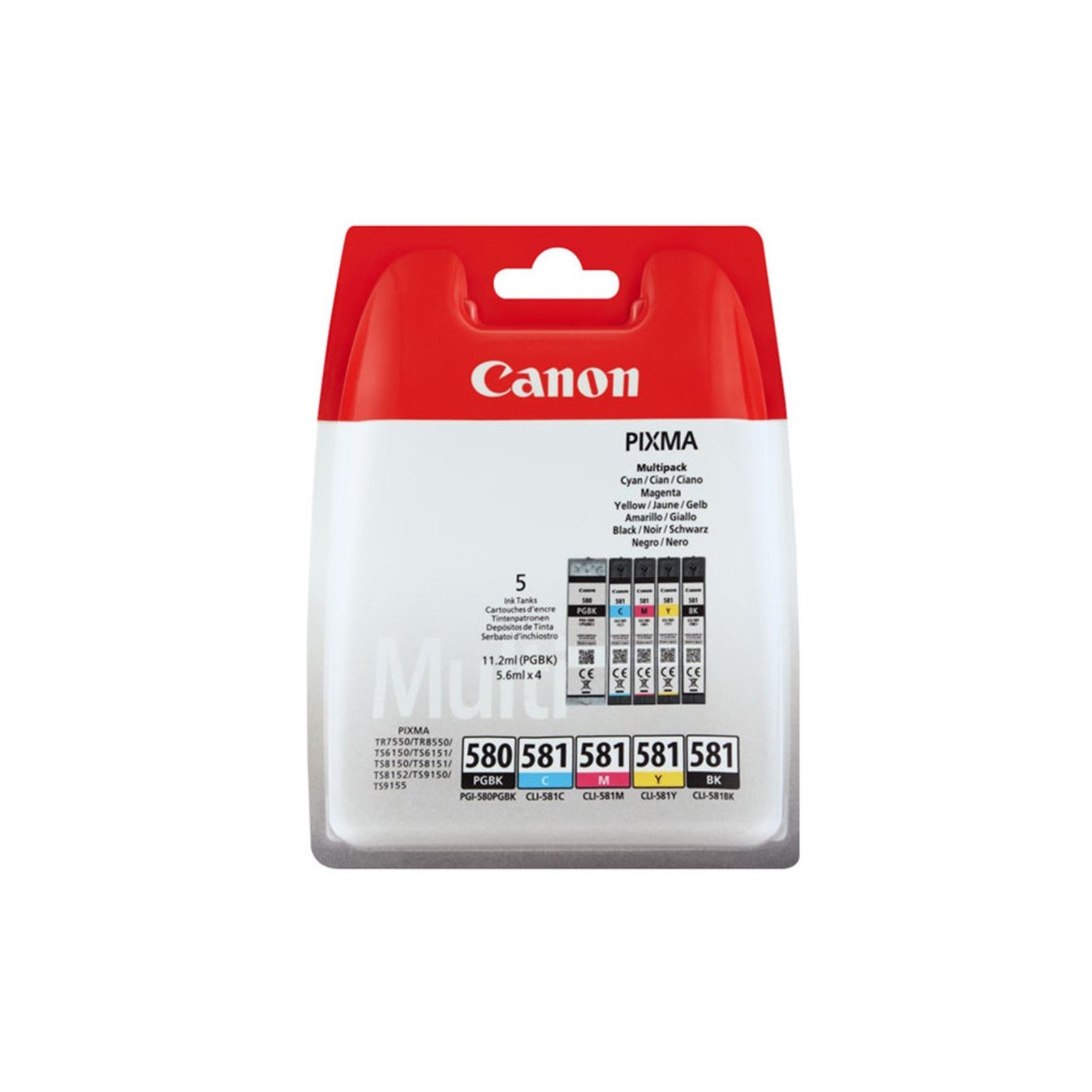 Multipack canon pgi 580 pgbk cli 581