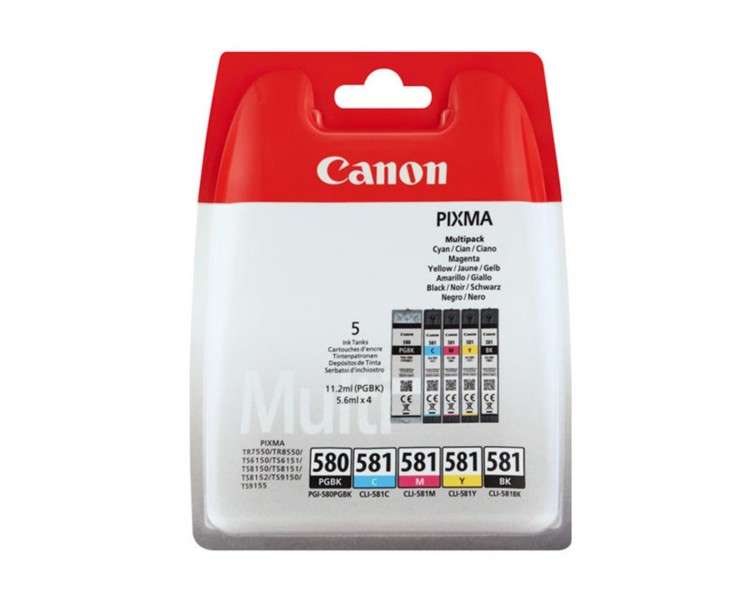 Multipack canon pgi 580 pgbk cli 581