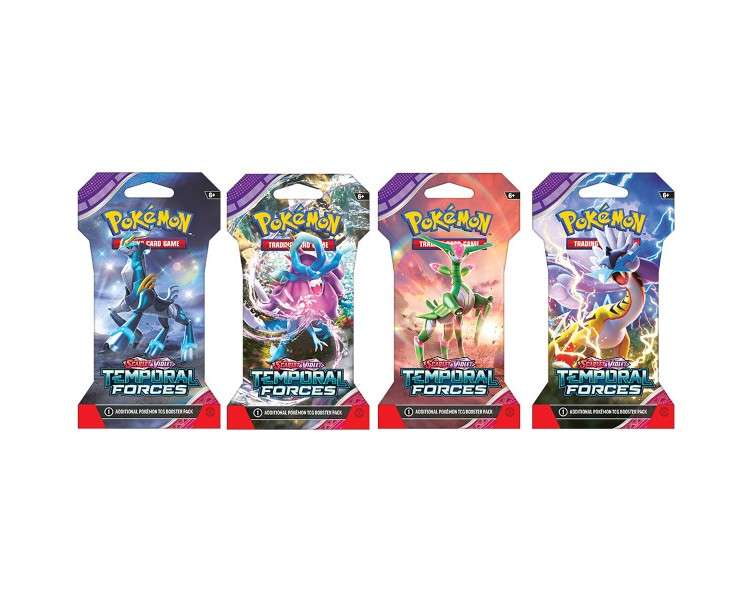 POKEMON TRADING CARD GAME  SLEEVED BOOSTER SCARLET & VIOLET TEMPORAL FORCES (ENG)