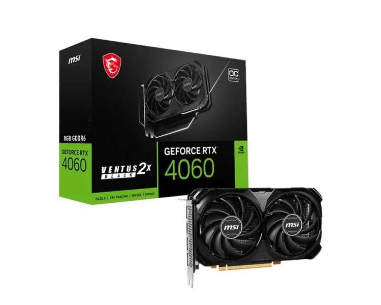 MSI VGA NVIDIA RTX 4060 VENTUS 2X BLACK 8G OC