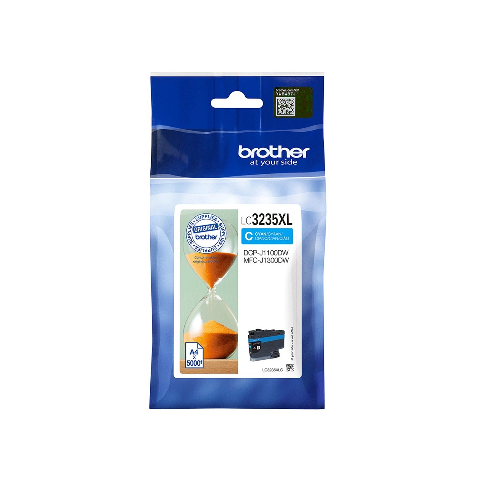 Cartucho tinta brother lc3235xlc cian 5000